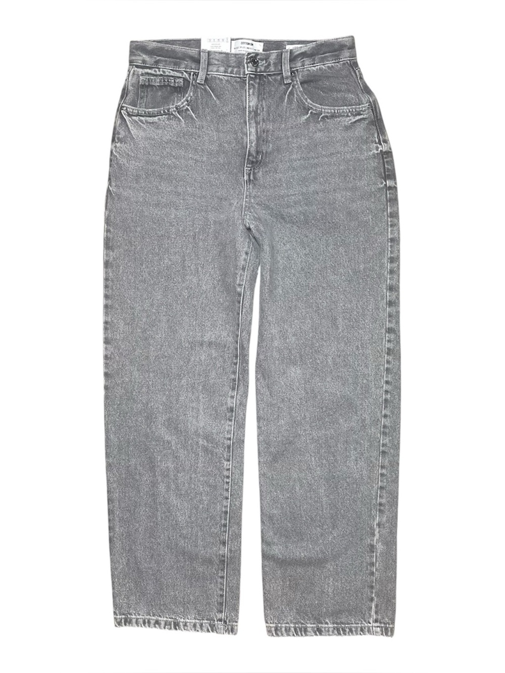NWT Cotton On loose straight jean ash grey baggy straight leg jeans women’s 8